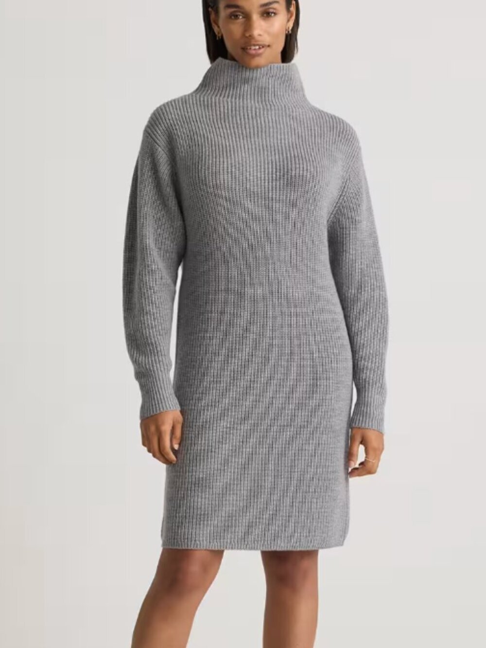 Quince Women's Merino Wool Relaxed Turtleneck Sweater